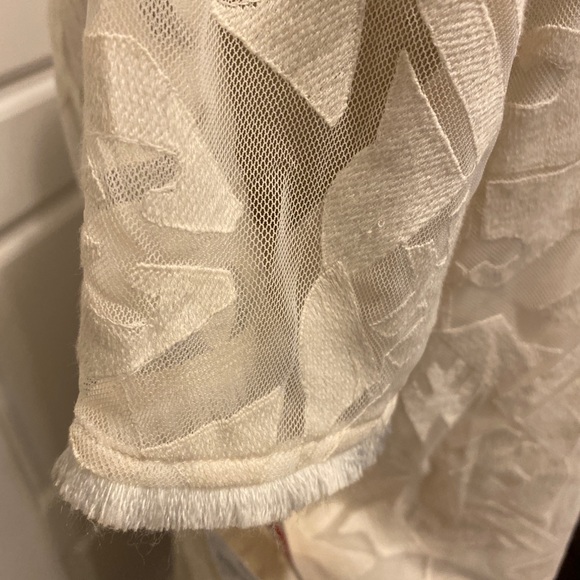 Ella Moss Dress Ivory Lace Dress Cut to Top - Picture 6 of 8